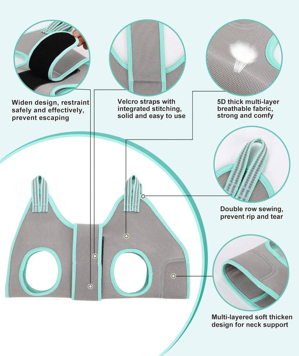Kkiimatt dog grooming hammock at-home setup shows easy restraint.