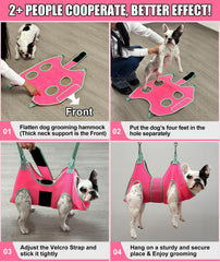 Kkiimatt nail trimming kit included with grooming hammock for complete setup.