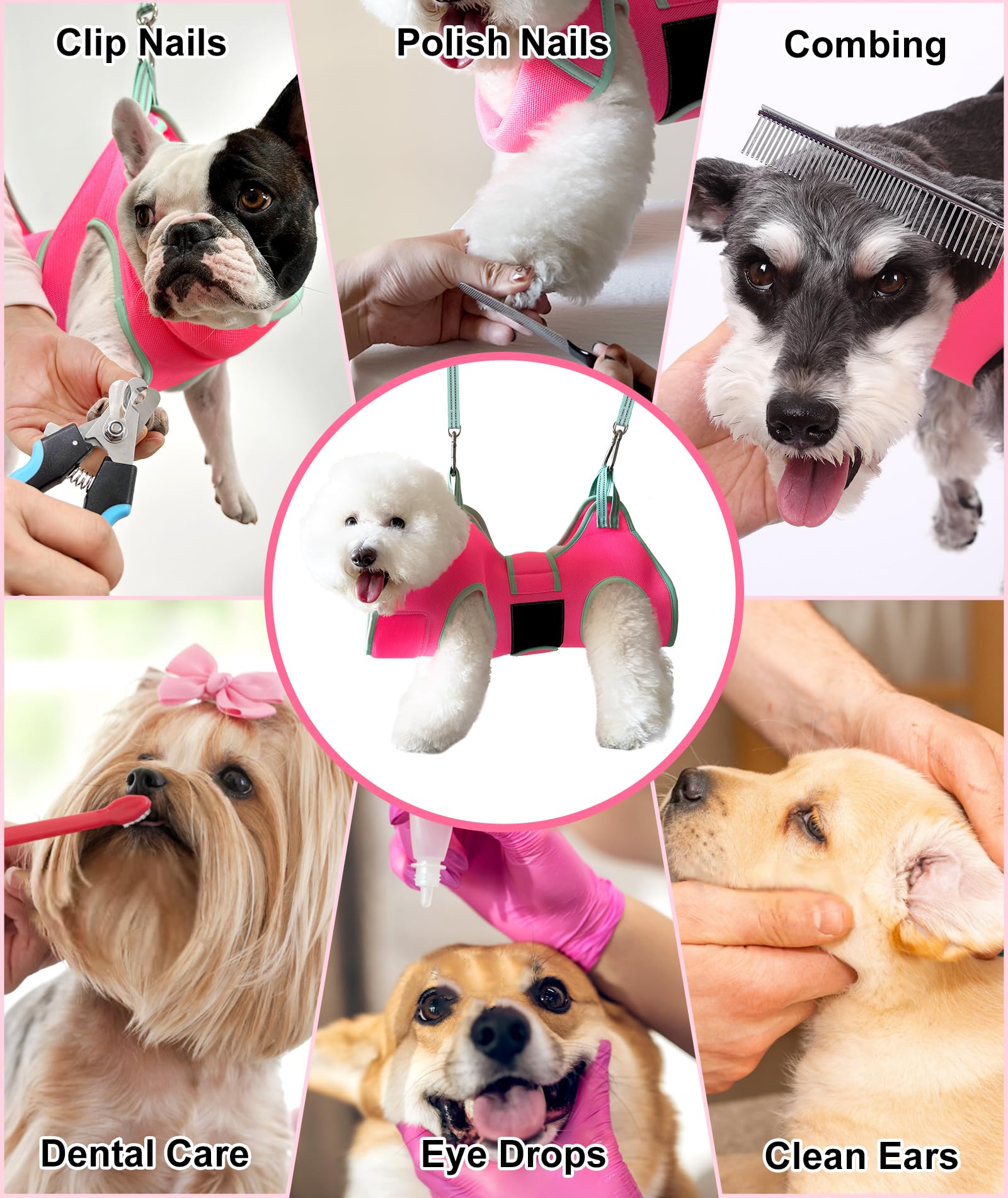 Kkiimatt XS pink-wide strap assembly improves restraint reliability