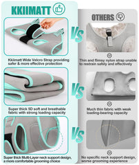 Kkiimatt grooming sling kit contents showing carabiners and safety clipper.