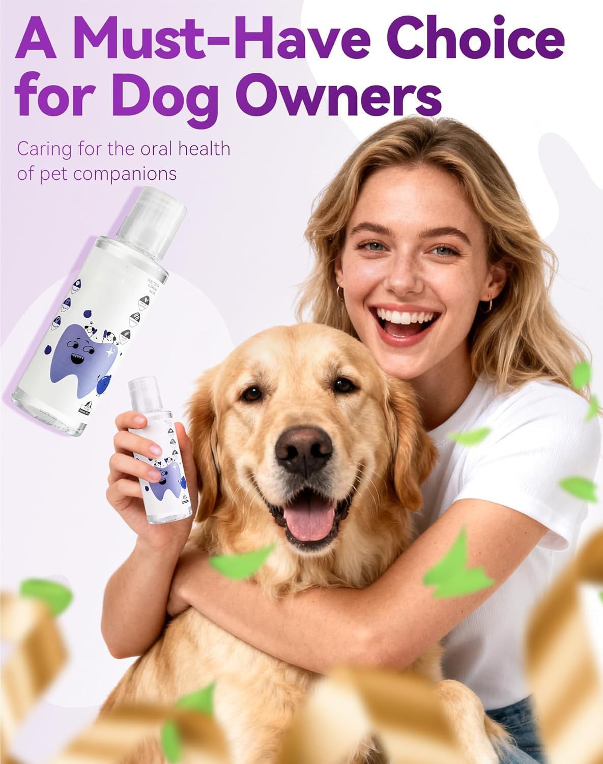 KKINYAS simple at-home dog oral care with the water additive.