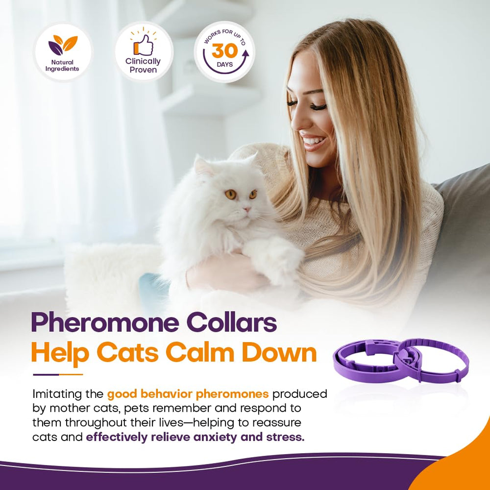 Klioak cat collar waterproof design demonstrated for 30 days of calming.