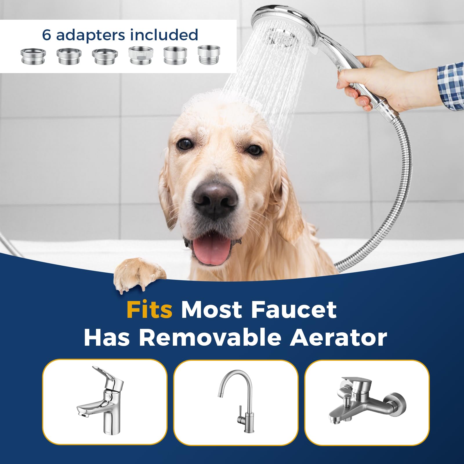 klleyna adapters set—broad faucet compatibility