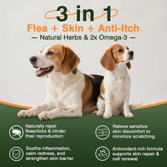 KLOMKMCL allergy chews chicken flavor supports itching relief with tasty bite