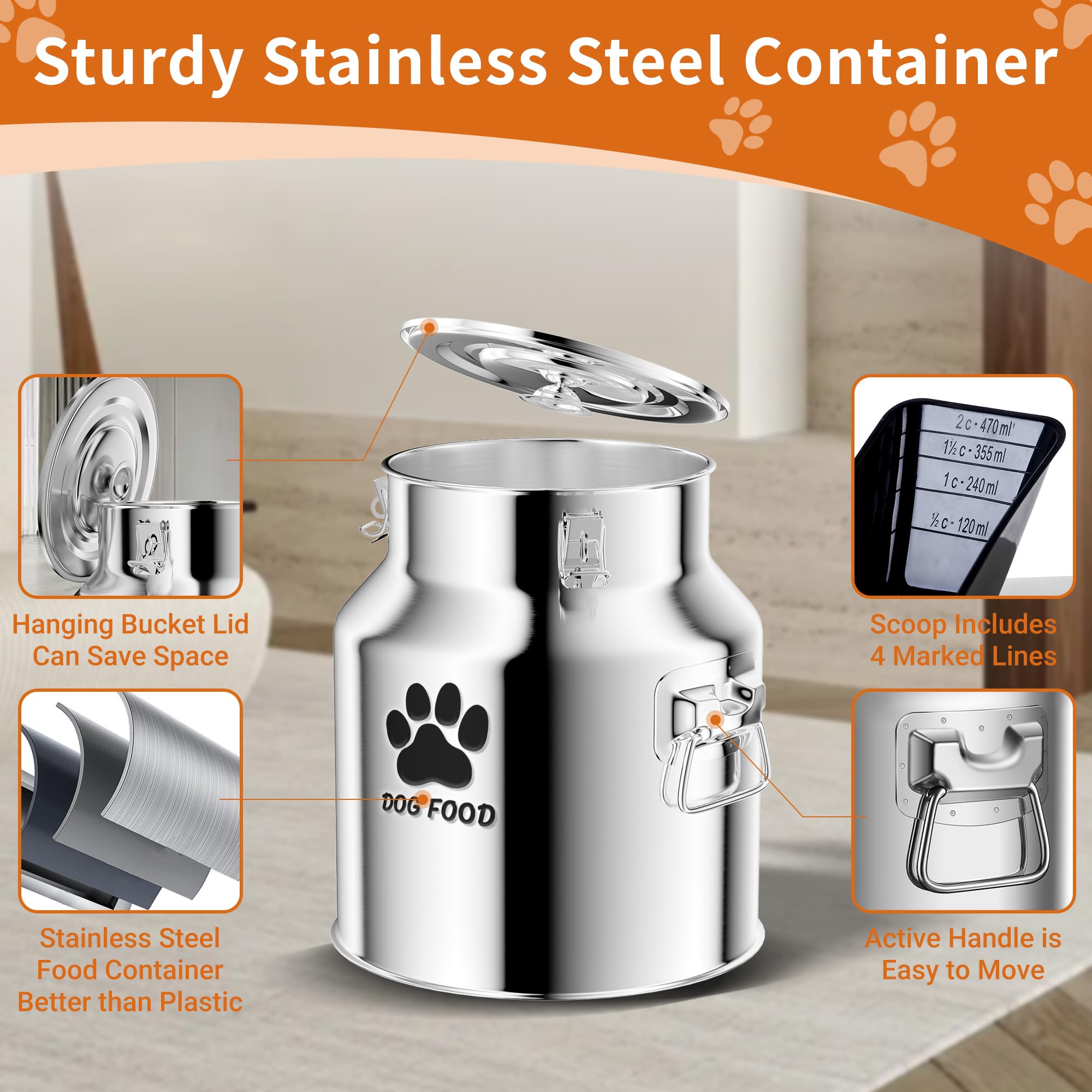 Kluronyo airtight lid with rubber rings and buckles keeps moisture out