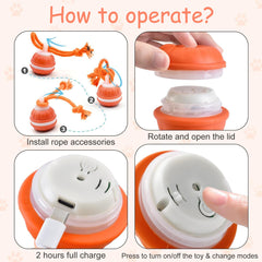 Klursy ball rope teaser in use boosts interactive play sessions.