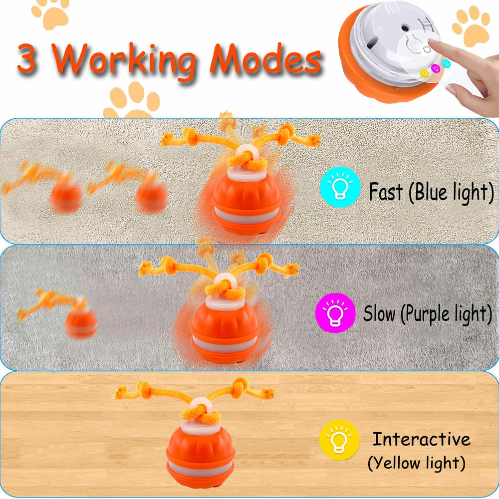 Klursy ball with three modes supports varied dogs and surfaces.