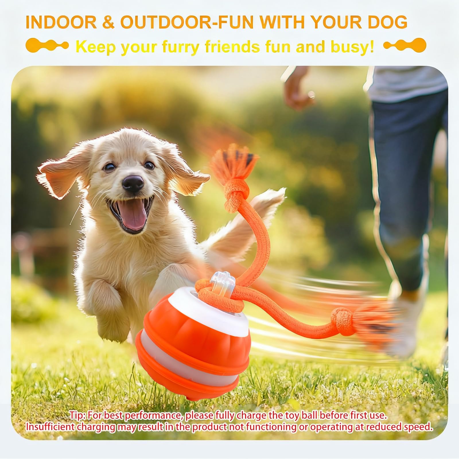 Klursy packaged toy includes long rope and quick-start guide.