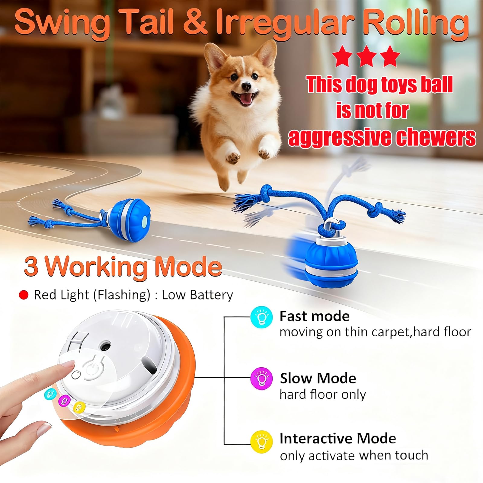 Klursy peppy pet ball rolling action encourages chasing and engagement.