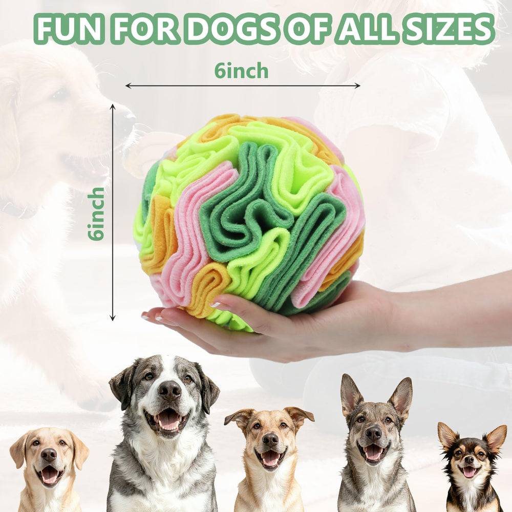 kmirepa Vibrant Snuffle Ball slow-feeder-action supports mindful eating and extended play.