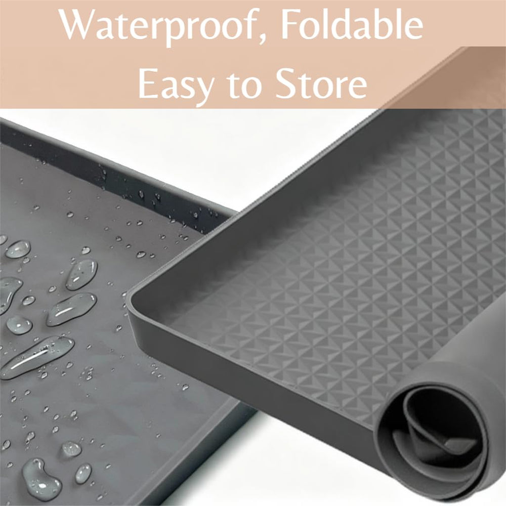 Kmiyivi cat litter mat foldable design for storage