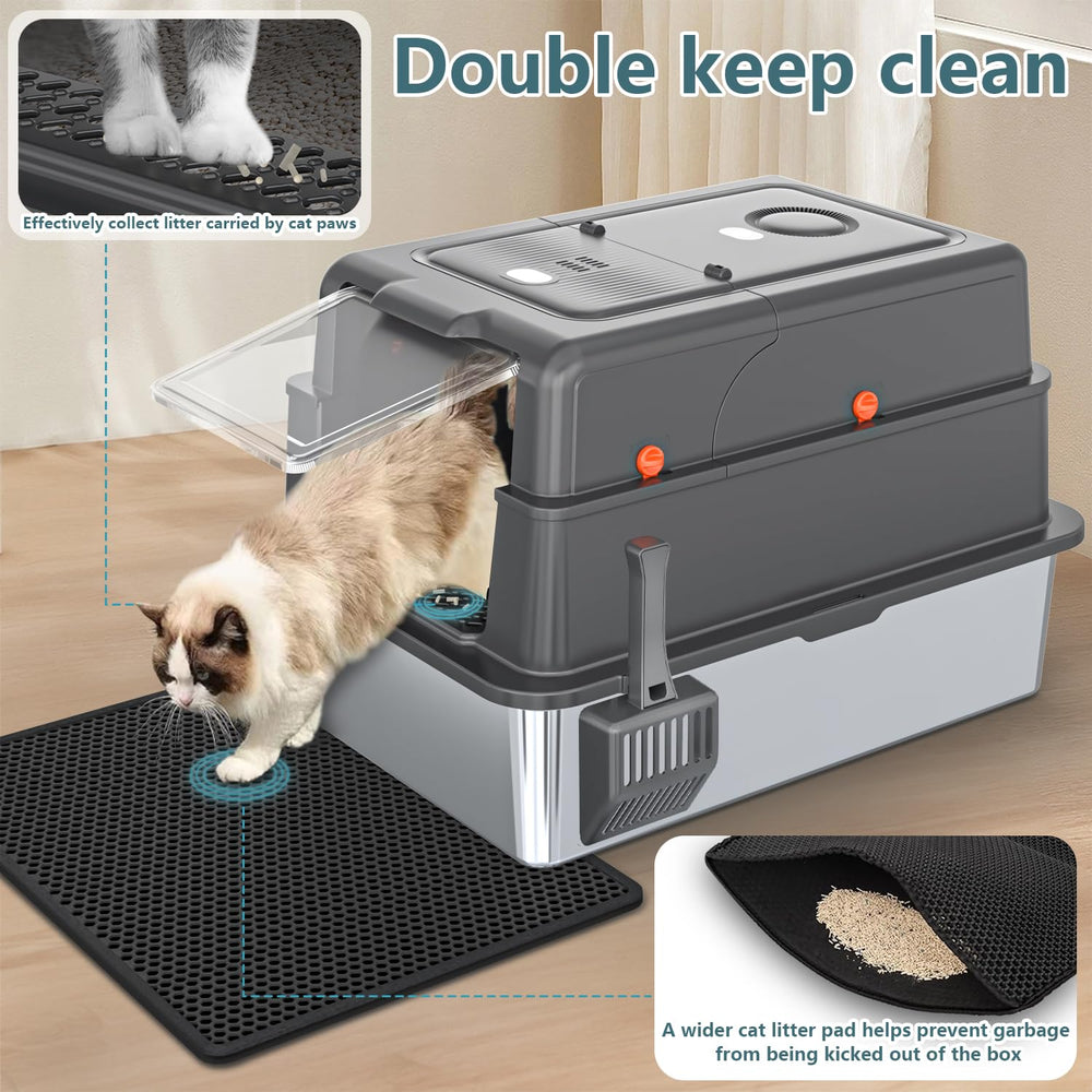 KMNSUN XXXL stainless-steel surface resists odors and cleans easily.