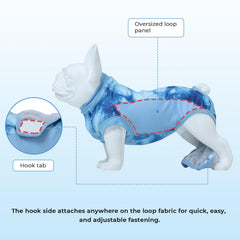 Knafe Recovery Suit wound-protection design to reduce licking and scratching.