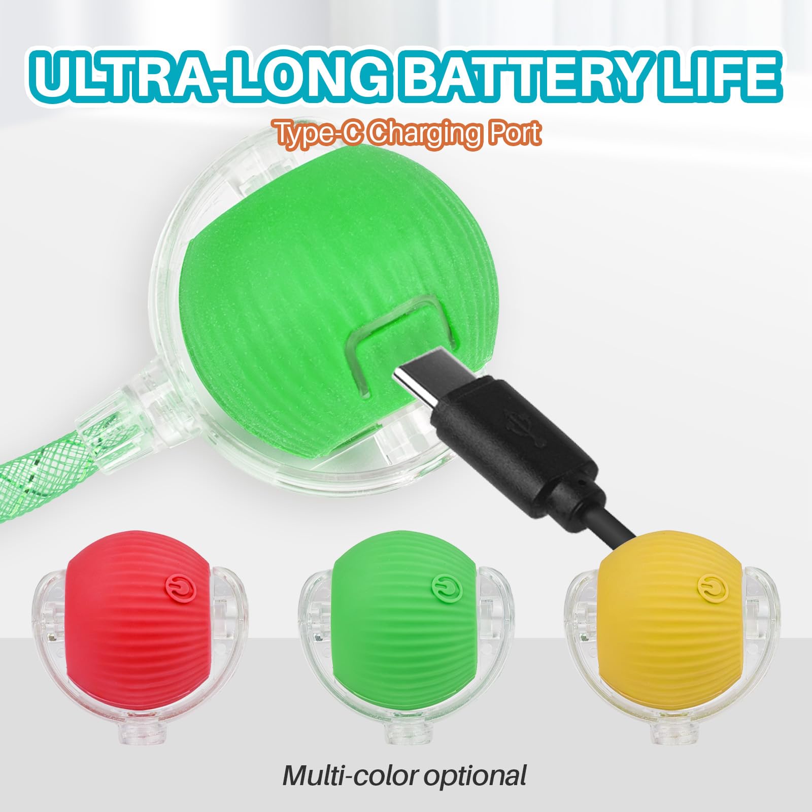 KNMIPJD purple slow-mode light suits timid cats for gentle play.