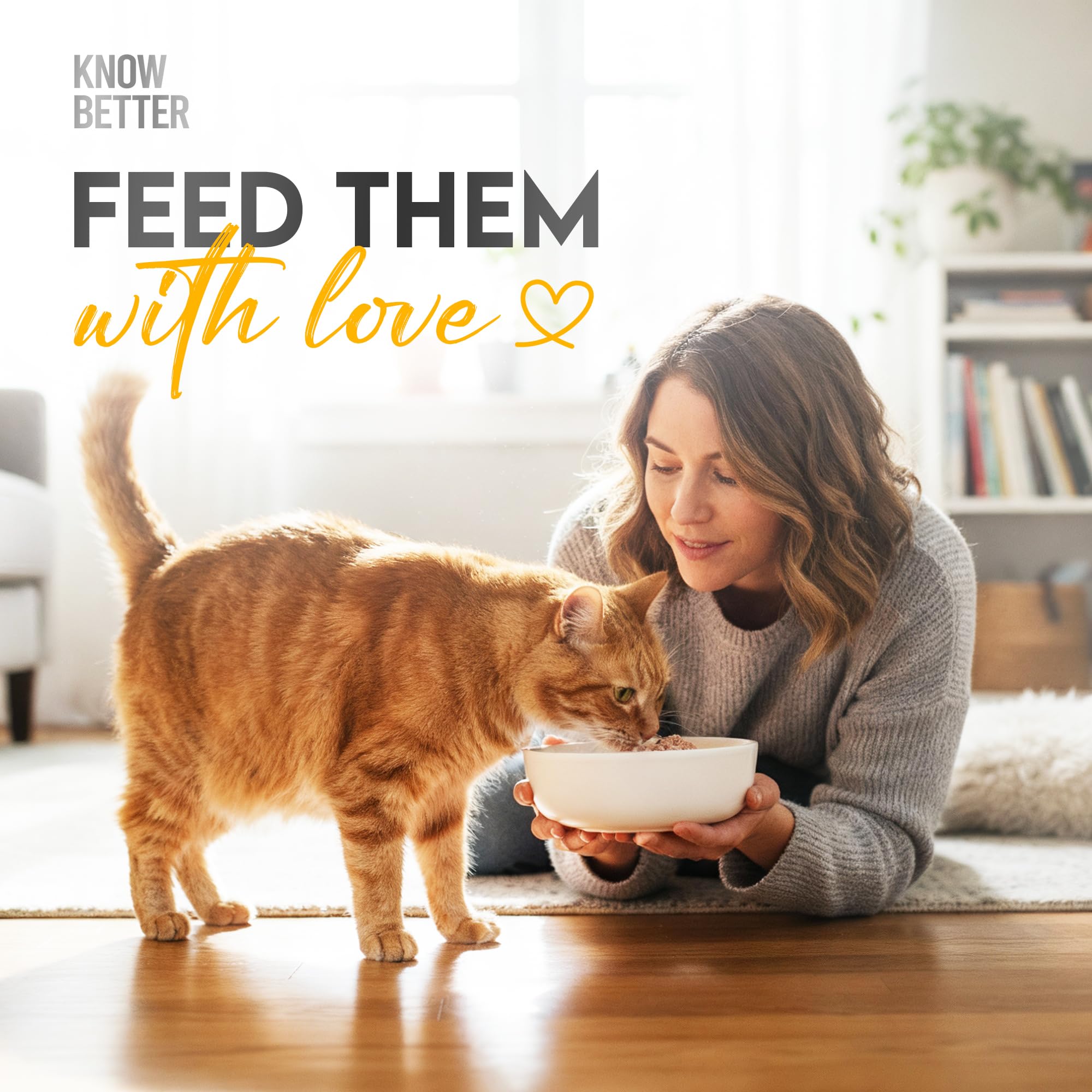 Know Better Pet Food chicken premix packaging shows grain-free, no artificial additives claim