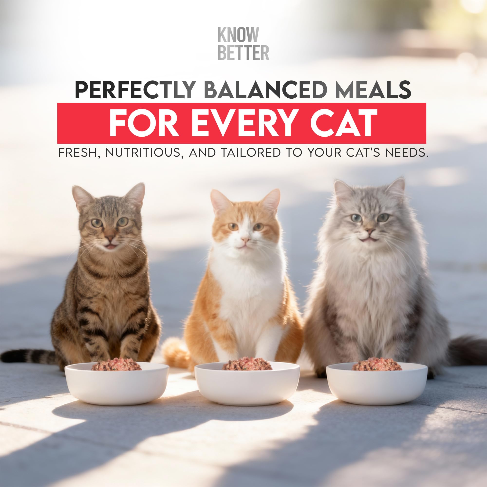 Know Better Vet-approved label signals holistic cat nutrition.