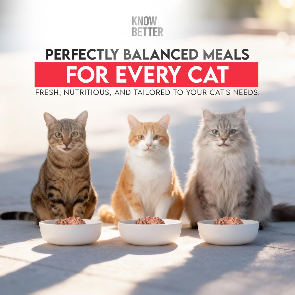 Know Better Vet-approved label signals holistic cat nutrition.