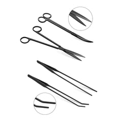 KnR Harmony bent tweezers enable ergonomic planting of live aquatic greens.