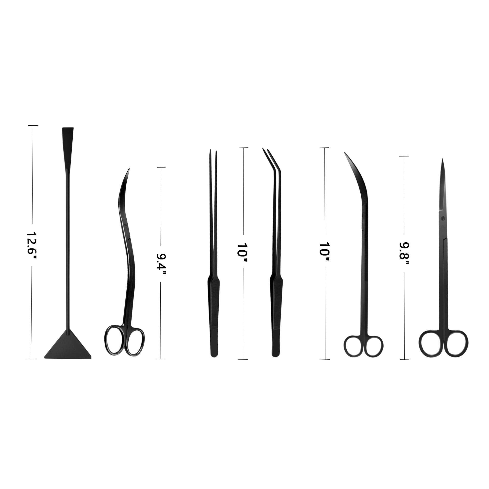 KnR Harmony aquascaping curved scissors reach tight spots for foreground trimming.