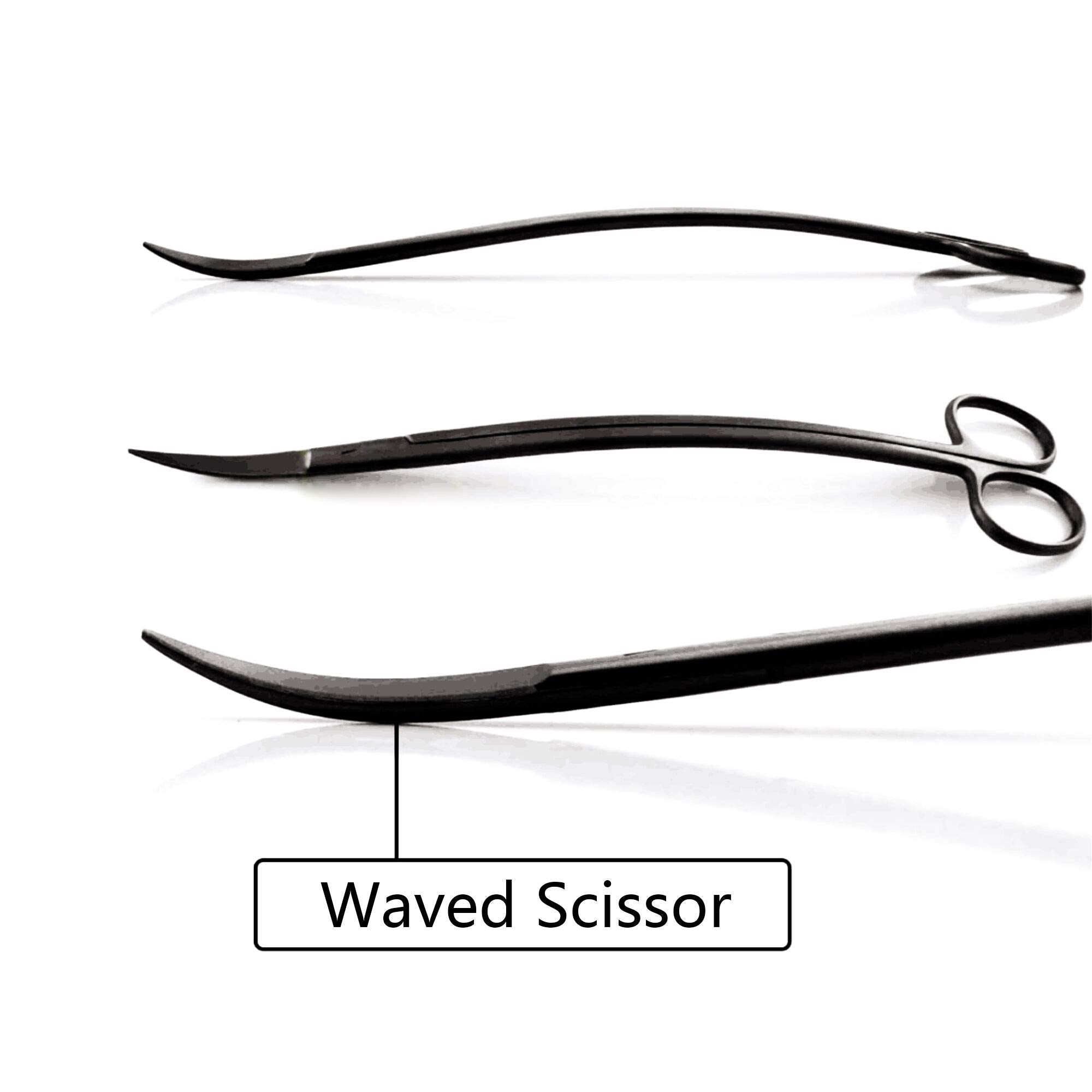 KnR Harmony straight tweezers securely grip plants with minimal water disturbance.