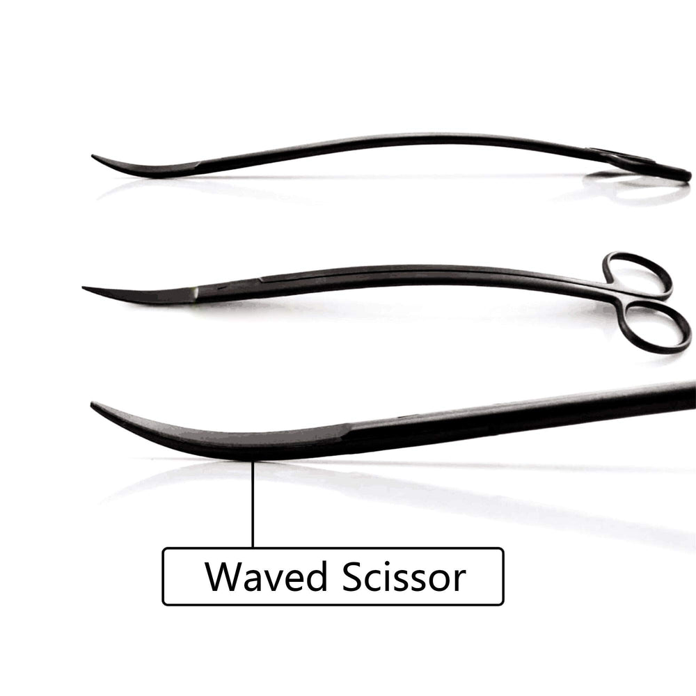 KnR Harmony straight tweezers securely grip plants with minimal water disturbance.