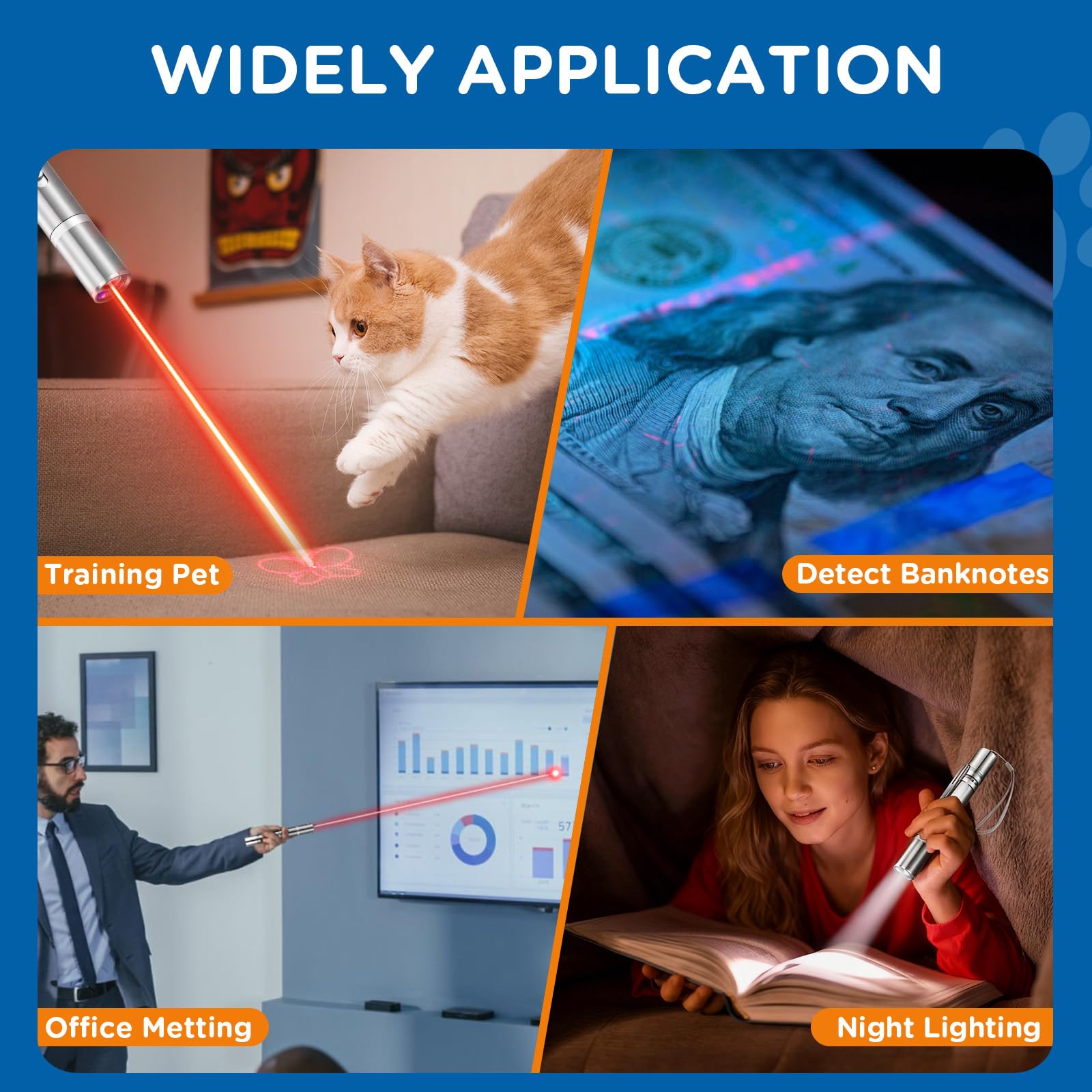 Koackl Cat Pointer Toy glows in the dark for late-night fun