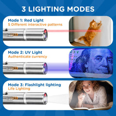 Koackl Cat Pointer Toy purple mode adds multi-color excitement