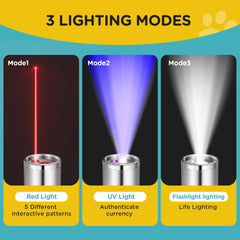 Koackl Cat Toy Pointer set up for indoor play session