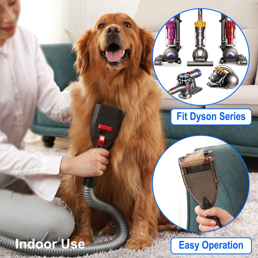Kodahome extension hose enables easy reach during grooming sessions.