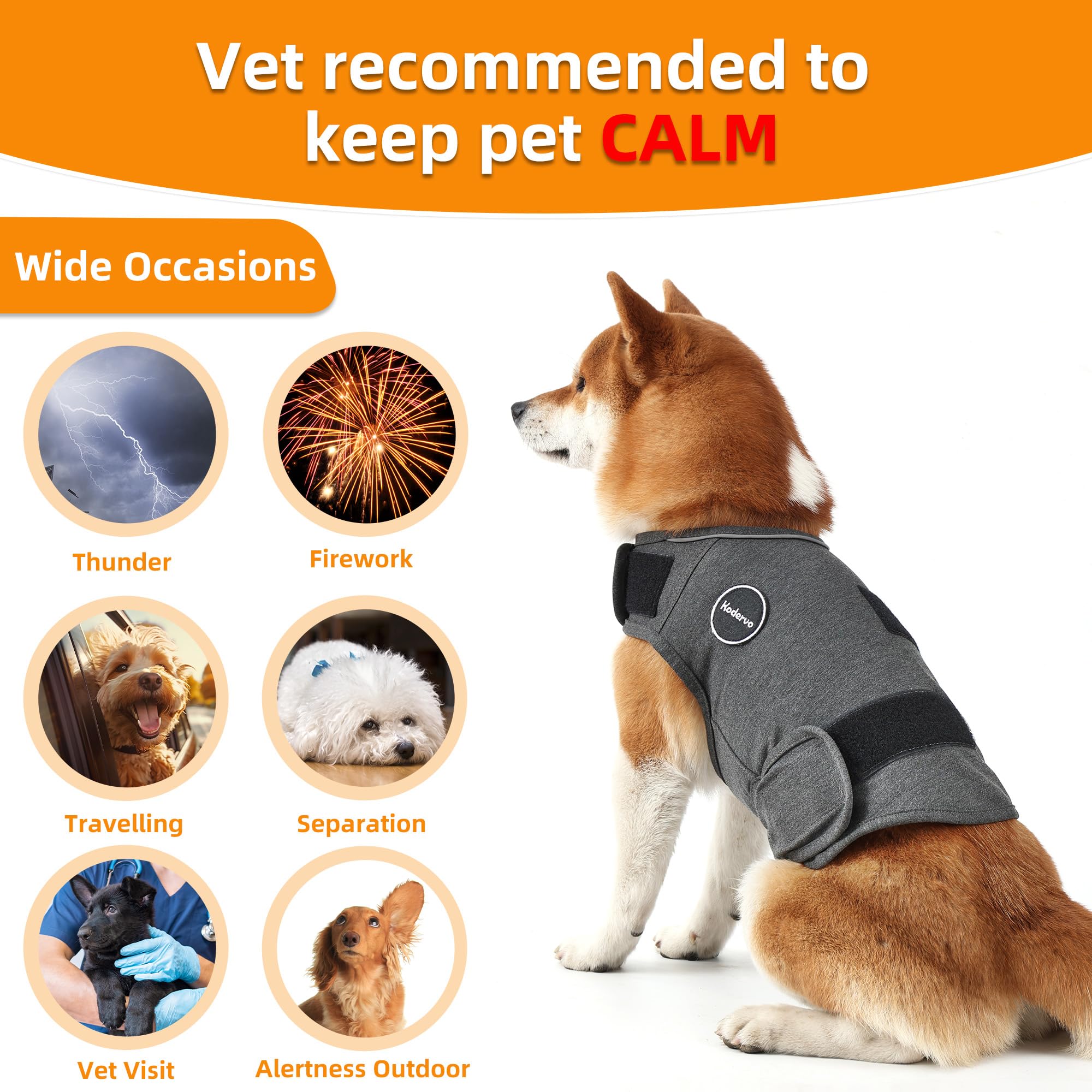 Kodervo anxiety jacket in motion demonstrating ease of movement during walking.