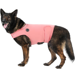Kodervo dog anxiety jacket front view offering snug swaddle for calmness.