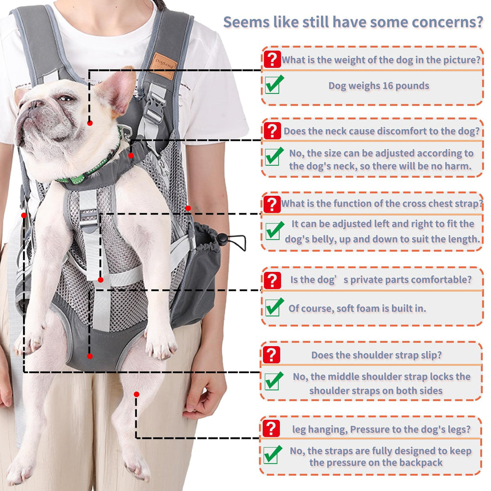 Kodervo breathable 3-layer mesh keeps your dog cool during long adventures.