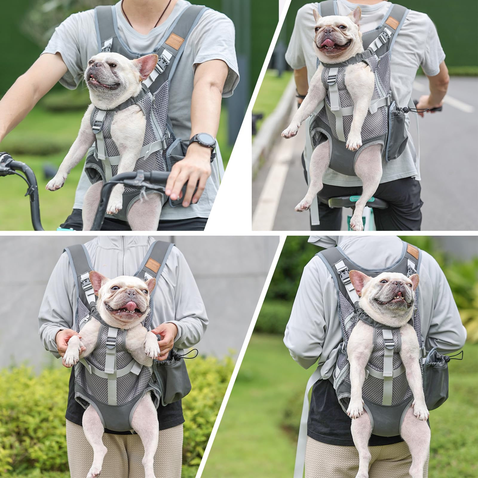 Kodervo easy-on side zippers simplify putting your dog in and out.