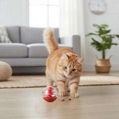 Kodrily cat treat dispenser with transparent shell lets you observe treats