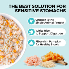 KOHA Bland Diet chicken and rice texture with pumpkin supports gentle digestion.