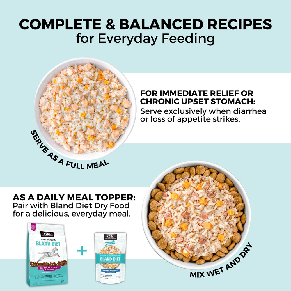 KOHA Bland Diet serving spoon ready to portion gentle meals