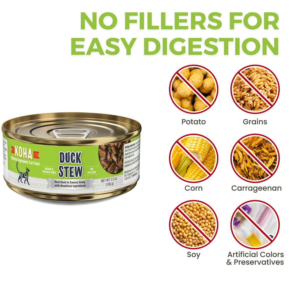 KOHA green mussel pieces hint at joint health benefits for active cats.