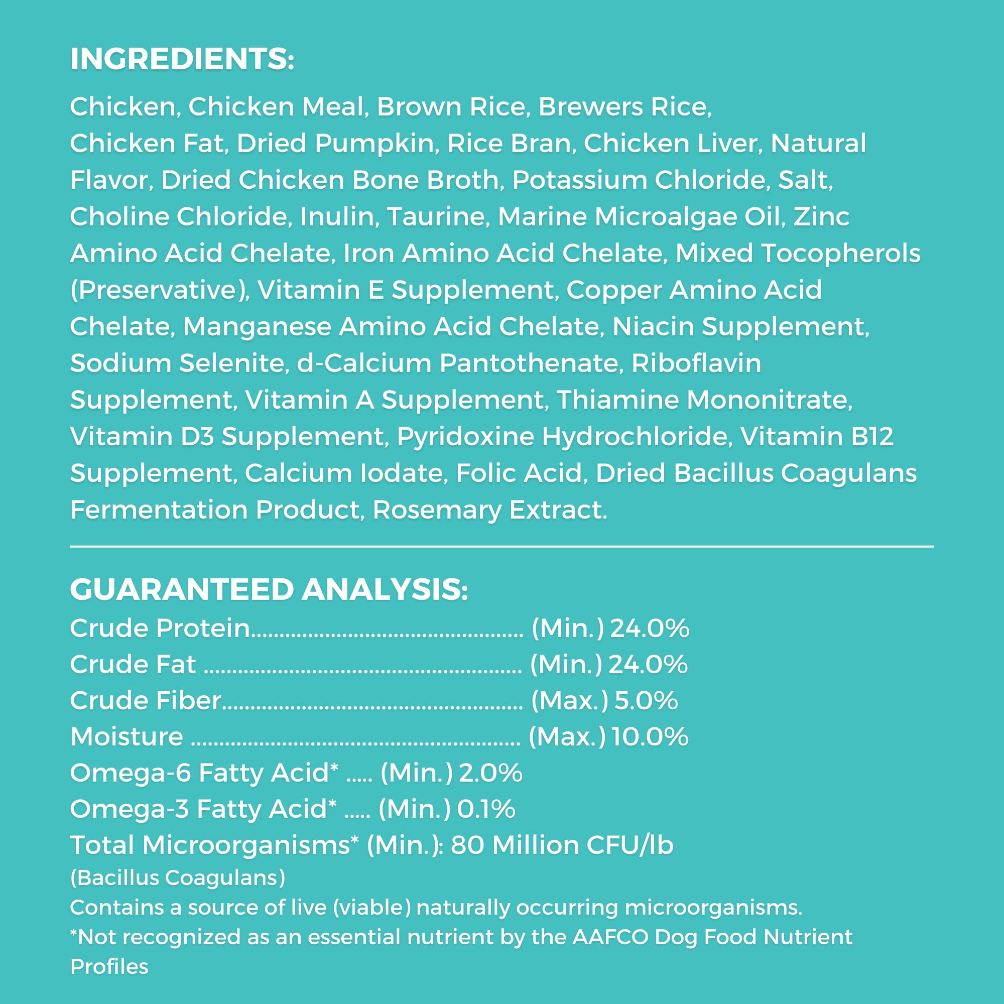 KOHA omega-3 rich formula emphasizes skin and coat support.