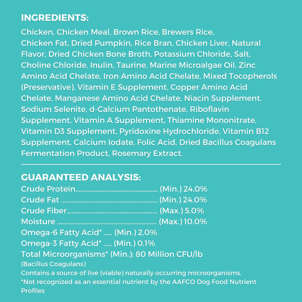 KOHA omega-3 rich formula emphasizes skin and coat support.