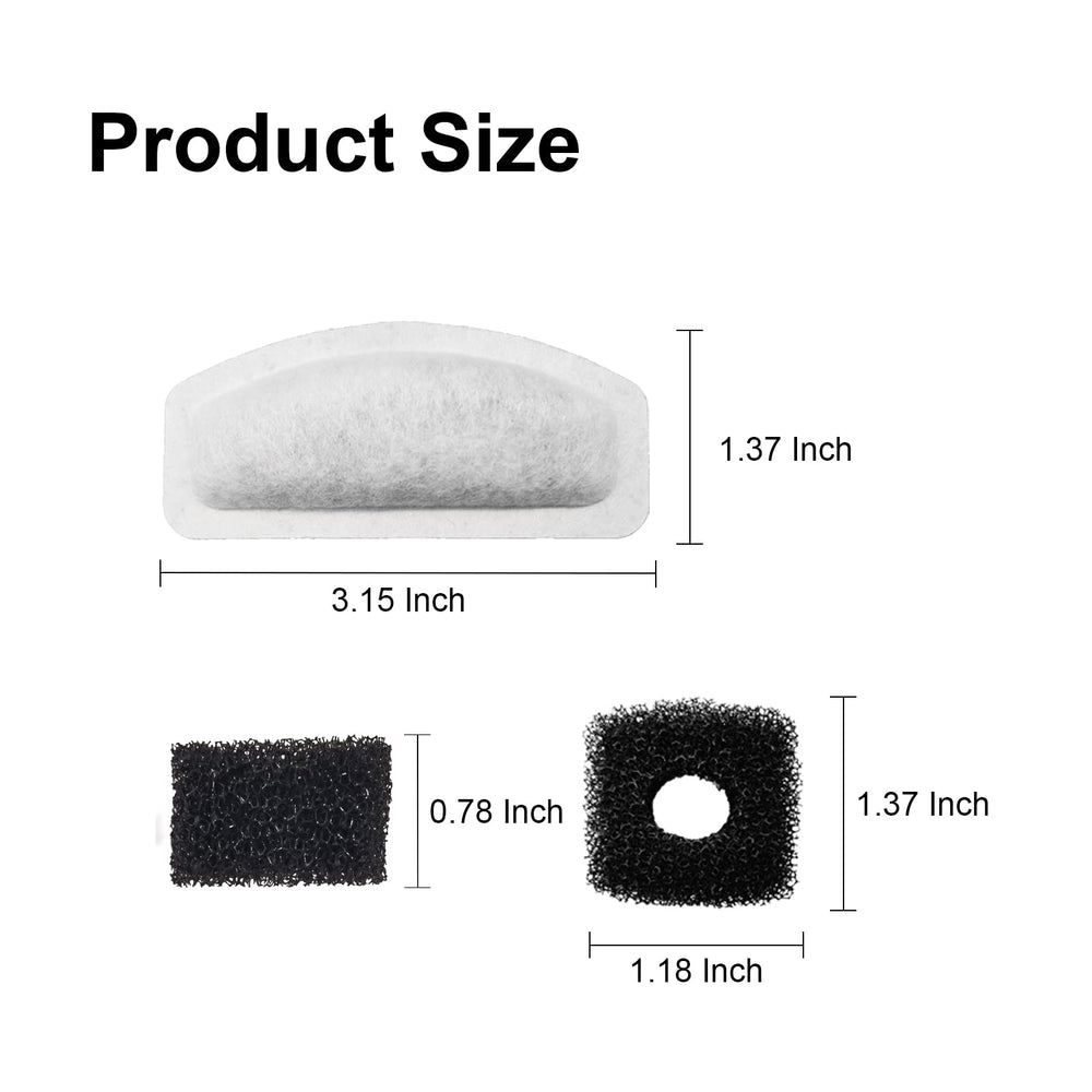 Kohimit filter package includes twelve filters and sponges for easy, ongoing maintenance