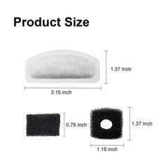 Kohimit filter package includes twelve filters and sponges for easy, ongoing maintenance