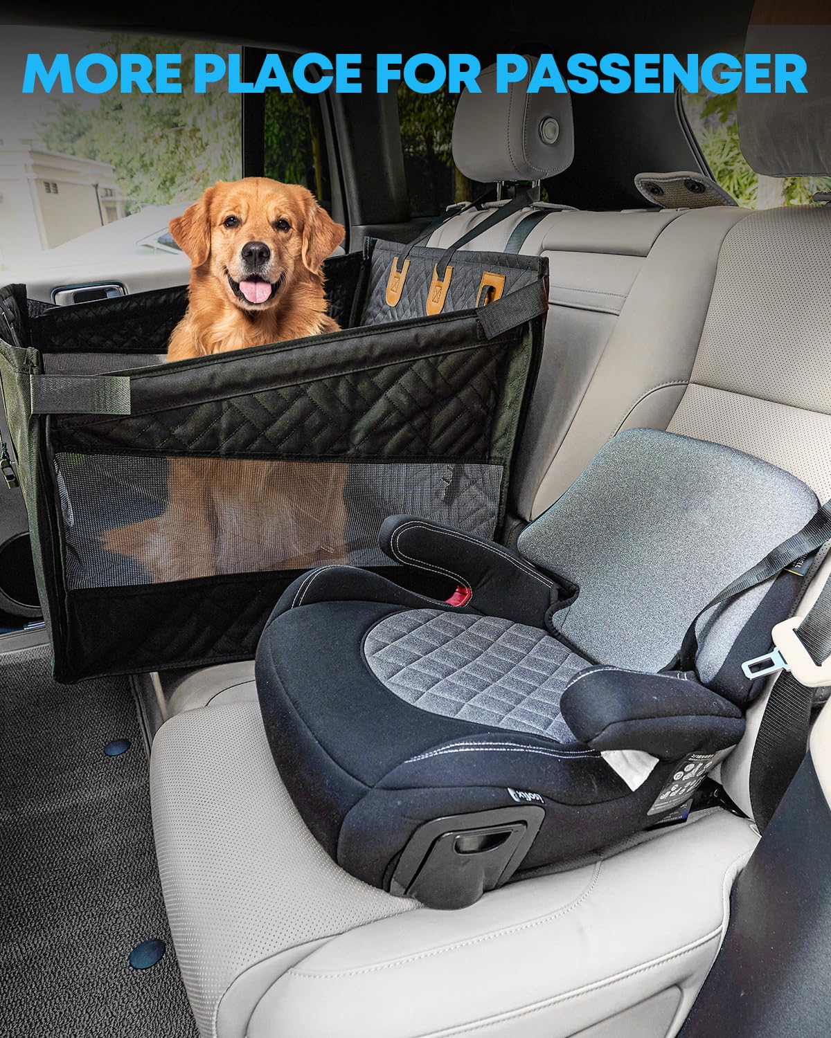 Kohree built-in seatbelt keeps pets secure during travel