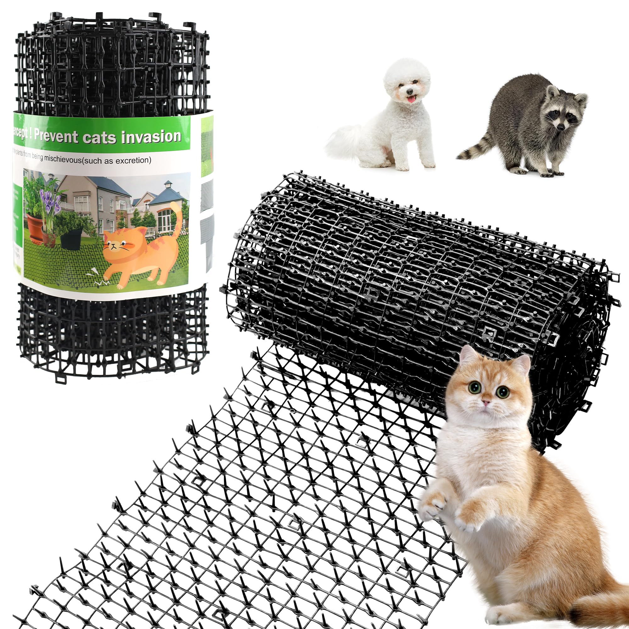 KOKMEYA Pet Repellent Mat full coverage deters in wide garden areas