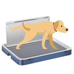 KOLA PANDA potty tray front view with roomy space for small dogs and cleaner potty breaks.