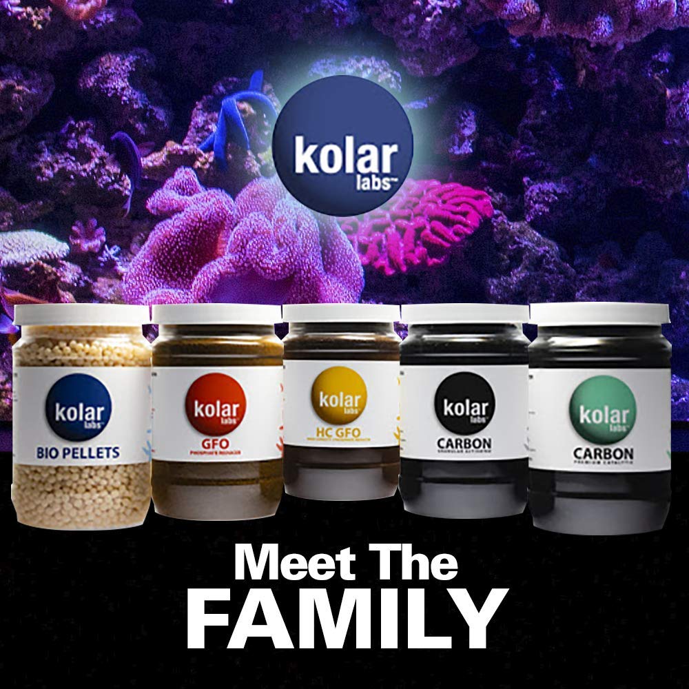 Kolar Labs Crystal Cal works in canister, in-tank, reactor, and hanging filters.