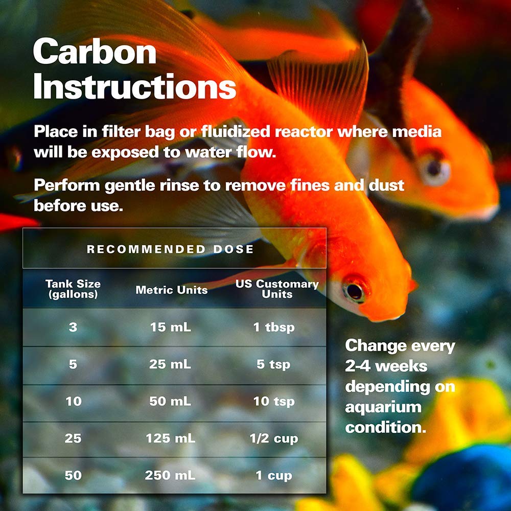 Kolar Labs Crystal Cal reduces odors and colors in fish tanks.