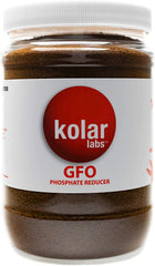 Kolar Labs GFO Bayoxide E33 bottle pour for easy phosphate removal.