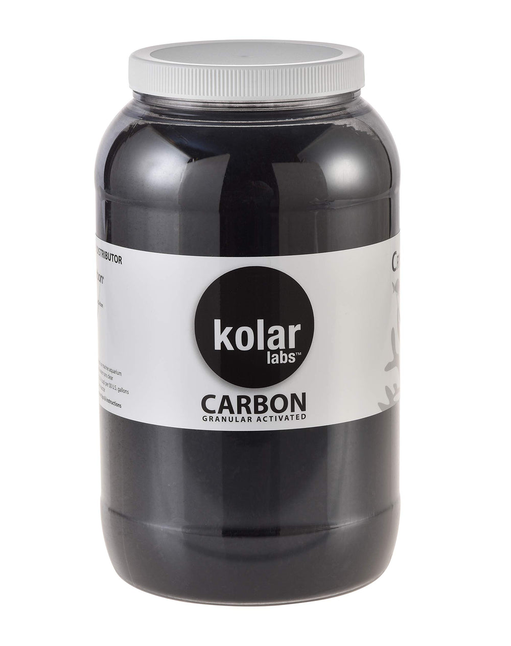 Kolar Labs Crystal Cal Activated Carbon 1gal container for aquarium use.