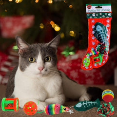 Kole Christmas Cat Stocking foam ball—soft texture for gentle play and exploration