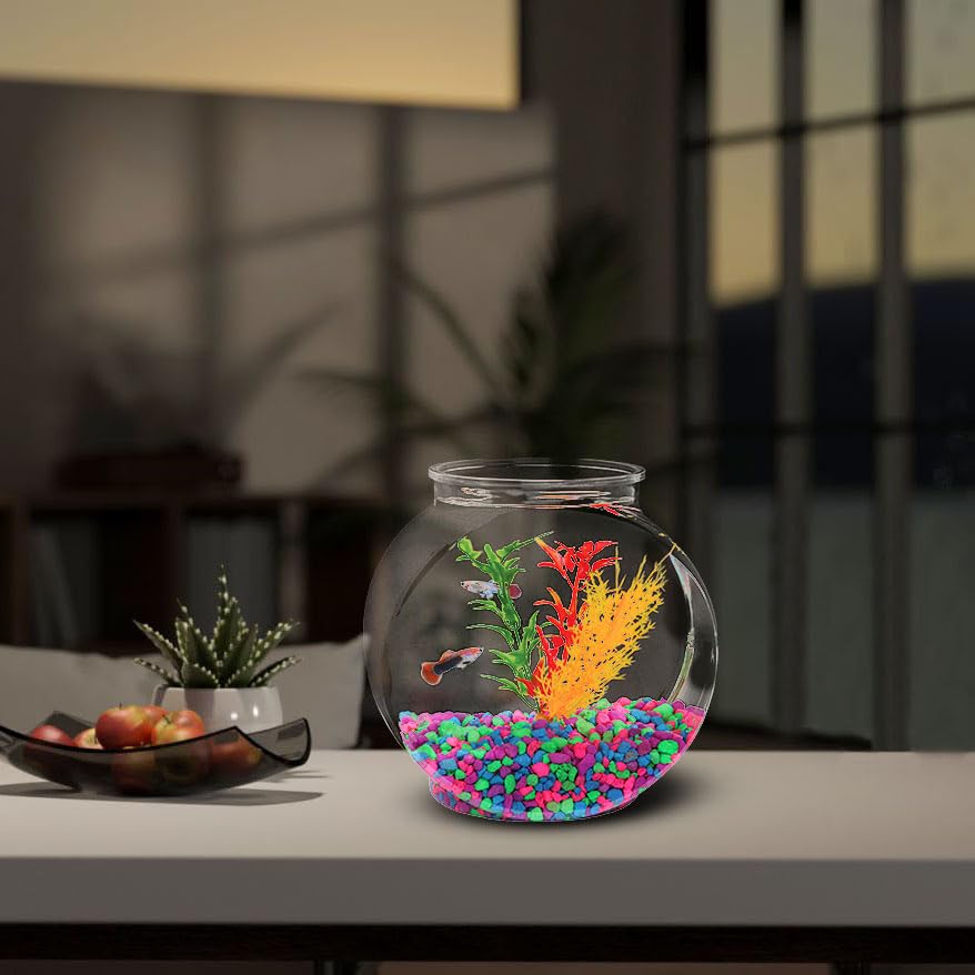 Koller Products 1-Gallon Fish Bowl wedding decor highlighting petals and candles safely.